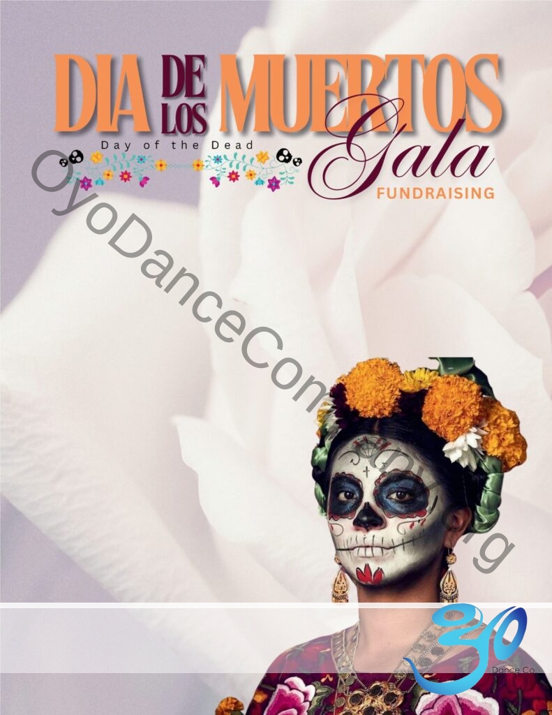 Image of dancer from the performance of Dia de los Muertos